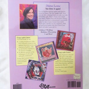 Crazy with Cotton Piecing Together Memories & Themes Quilting Book by Diana Leone image 7