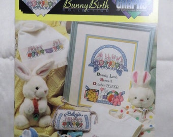 Bunny Birth Collection Great Big Graphs counted cross stitch designs  VLC - 20002  Vintage Cross Stitch by Autumn Sebastion