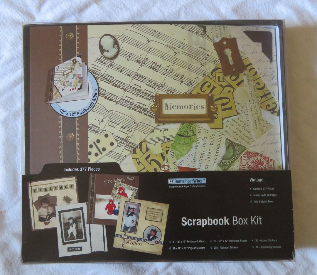 Remember When Scrapbook Box Kit Vintage Colorbok Etsy