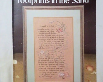 Footprints in the Sand (Leisure Arts Leaflet 378) - Counted Cross Stitch Patterns - Vintage Inspirational Leaflets