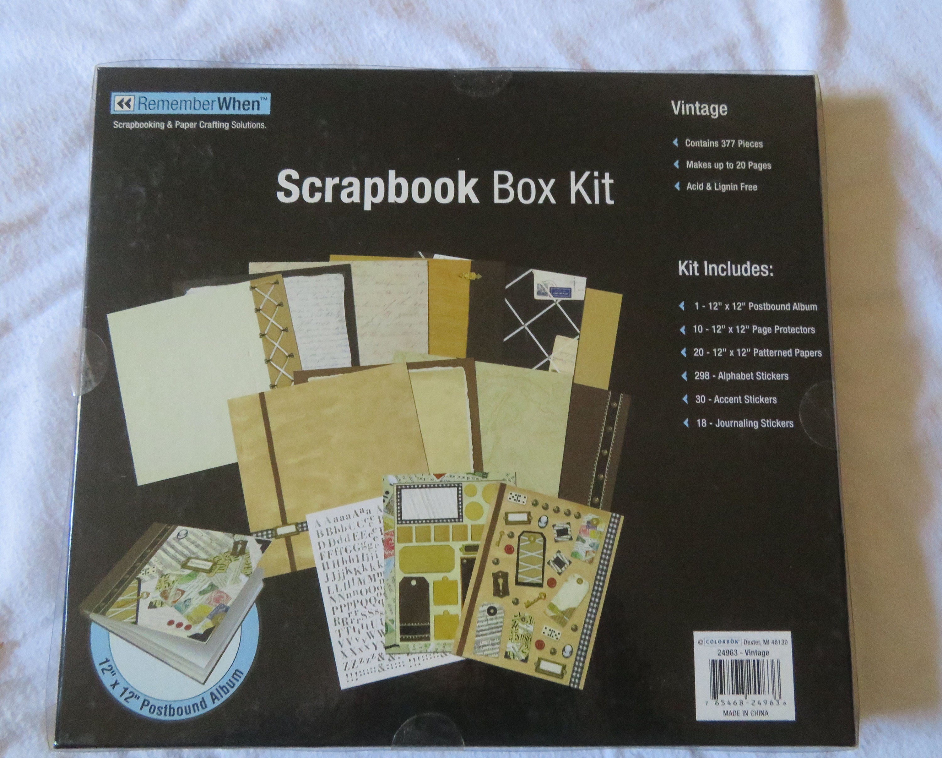 Remember When Scrapbook Box Kit Vintage Colorbok Etsy