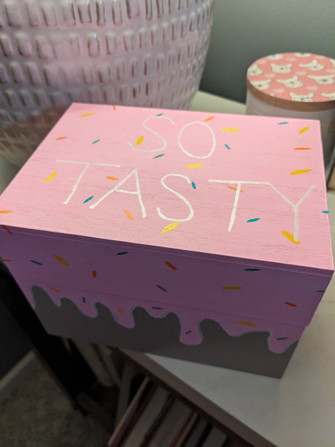 Hand Painted Recipe Box Etsy