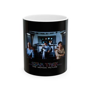 Ceramic Mug, Star Trek: The Motion Picture 1979 Movie Mug Retro Sci Fi, Gift Mug for Sci-Fi Fans, Retro Movie Lover Cup, Geeky Coffee Mug,