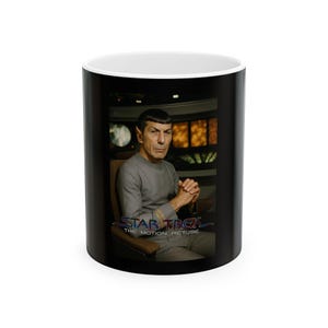 Spock Art Star Trek: The Motion Picture Ceramic Mug, Trekkie Gift, Star Trek Fan, Geeky Coffee Cup, Sci-Fi Lover Present, Nerdy Tea Mug