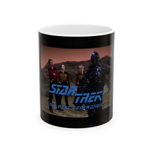 Star Trek The Next Generation Armus Skin of Evil Tasha Yar Mug, 11oz 15oz Ceramic Cup Gift for Trekkies, Sci-Fi Fans, Collectors, Coffee