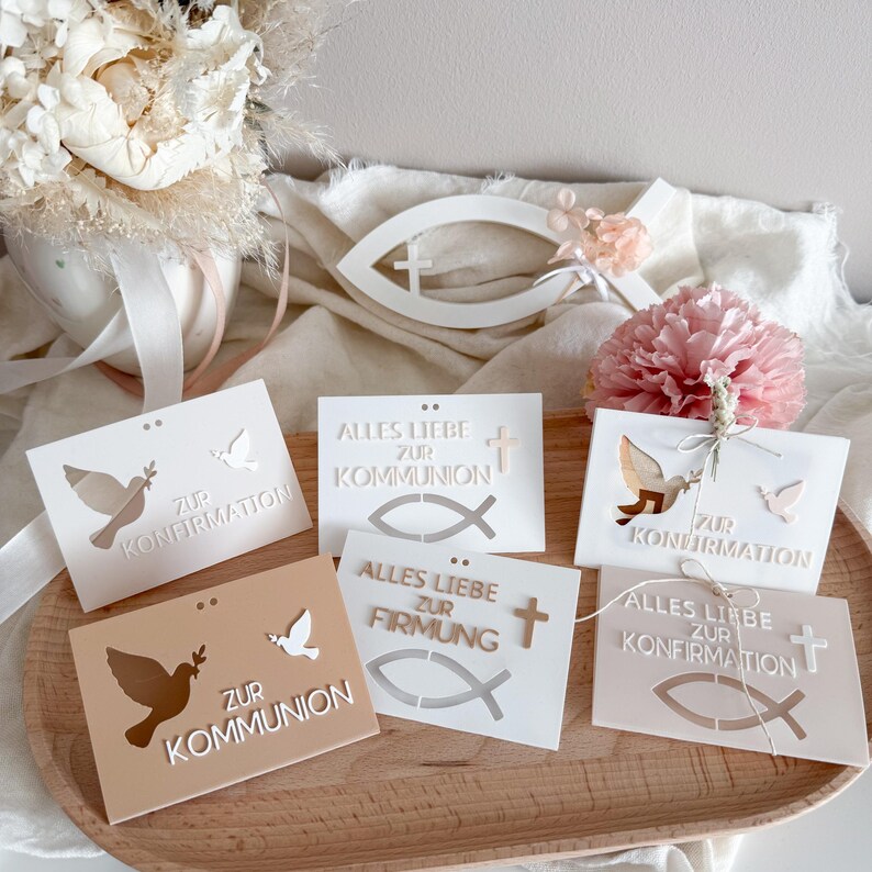 Geschenk zur Kommunion | Konfirmation Geschenk | Geschenk Firmung