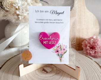 Farewell gifts for educators | Educator with heart | Kindergarten teacher | Educator gift | Thank you for the educator | Educator gift