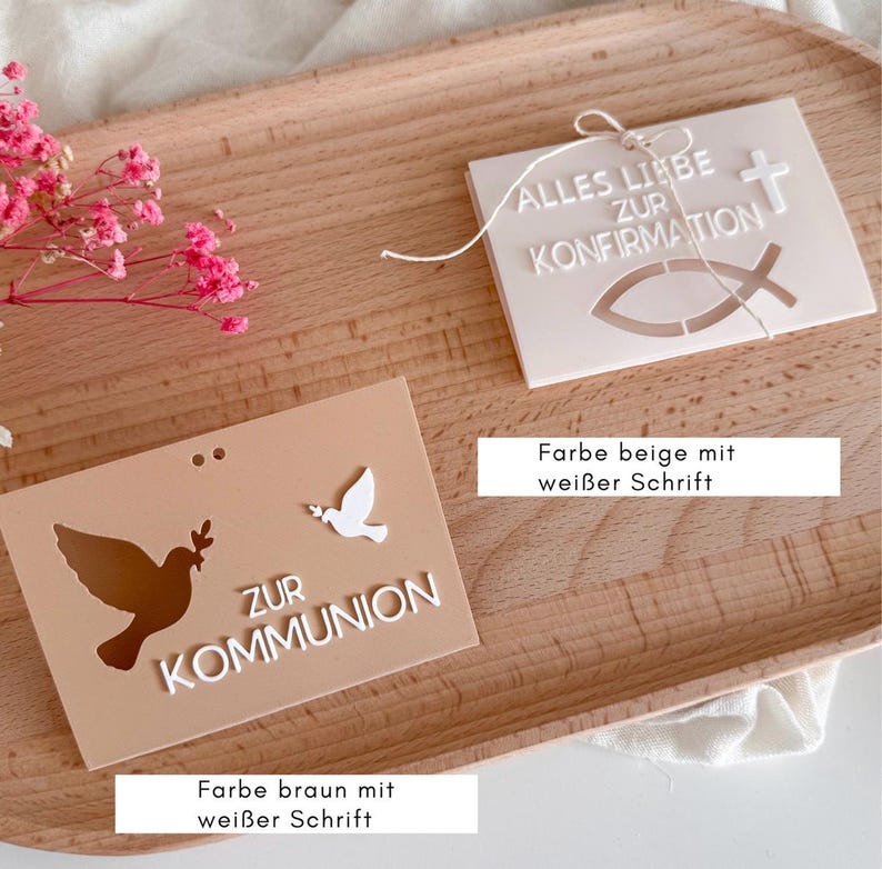 Geschenk zur Kommunion | Konfirmation Geschenk | Geschenk Firmung