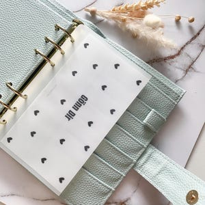Geldumschlag Herzen frosty Design | Budgetbinder Umschläge | Zipperumschlag | Zipplessumschumschlag | Gönn dir | A7 A6 A5