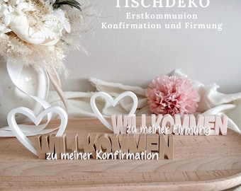 Tischdeko Konfirmation | Konfirmation Deko | Firmung Tischdeko | Erstkommunion Deko | Tischdeko für Kommunion | Erstkommunion Deko Ideen