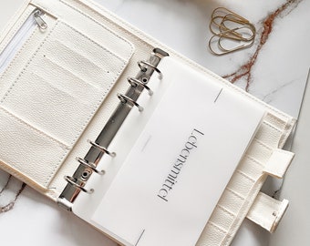 Frosty transparent personalized cash envelope | A7 A6 A5 | Budget binder envelopes | Cash envelope zipless envelope | Zip envelopes |