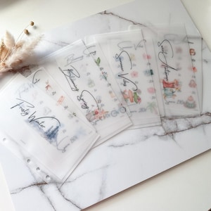Sparchalleng A6 frosty design Geldumschlag | Sparchallenge mit Karten | Budgetieren | Geldsparen | Budgeting | Sparchallenge Sommer