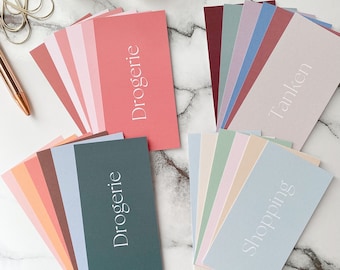Personalized dashboards A7 A6 A5 | Desired category | suitable for zipper envelopes | budget binder | binder insert | envelope insert