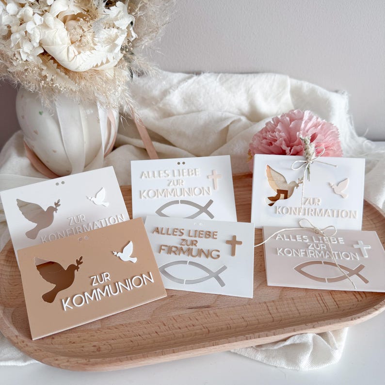 Geschenk zur Kommunion | Konfirmation Geschenk | Geschenk Firmung