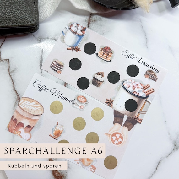 Sparchallenge | Spar Challenge | Geld Sparen Challenge | Budgetplaner | Umschlagmethode | Cash Stuffing | Sparchallenges | Sinking Funds