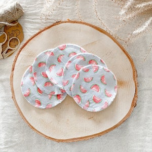 make-up removal pads | Flannel Pads | cotton pads | melons | washable | sustainable gift idea | sustainable bathroom products | bathroom