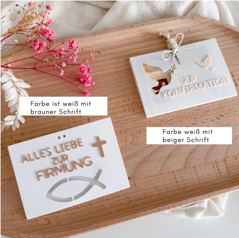 Geschenk zur Kommunion | Konfirmation Geschenk | Geschenk Firmung