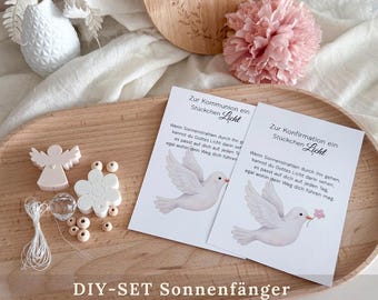 Suncatcher / Gift for First Communion / Gifts for Confirmation / Confirmation card / Communion wishes / Confirmation gifts