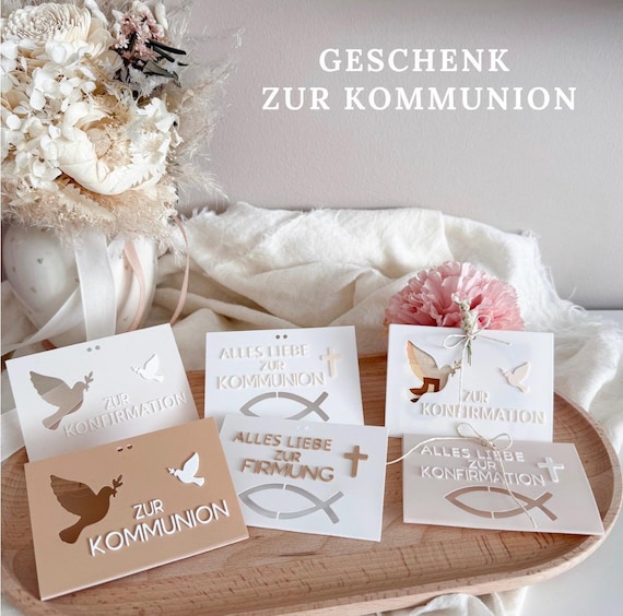 Geschenk zur Kommunion | Konfirmation Geschenk | Geschenk Firmung | Erstkommunion Geschenk | Kommunion Geschenk Jungs | Geschenk Kommunion