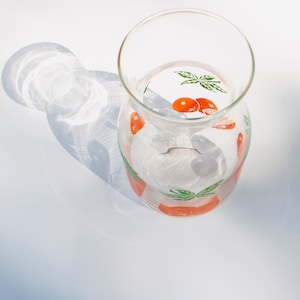 Vintage Anchor Hocking Orange Glass Carafe/ Juice Pitcher