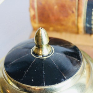 Vintage Brass and Glass Trinket Box/Jewelry Box