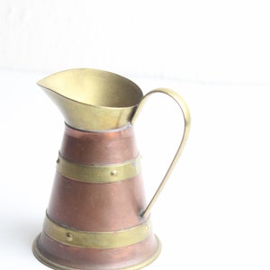 Small Copper & Brass Pitcher/ Vase/ Made in England