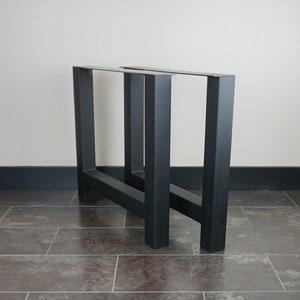 3'' x 3'' Steel iron Metal Table Legs / Bases  H Shape Set of 2