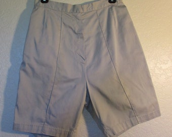 Vintage 1950/60s Gray Cotton Women Bermuda Shorts