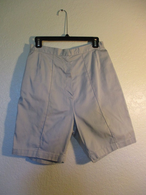 Vintage 1950/60s Gray Cotton Women Bermuda Shorts