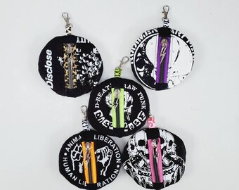 Punk rock coin pouch