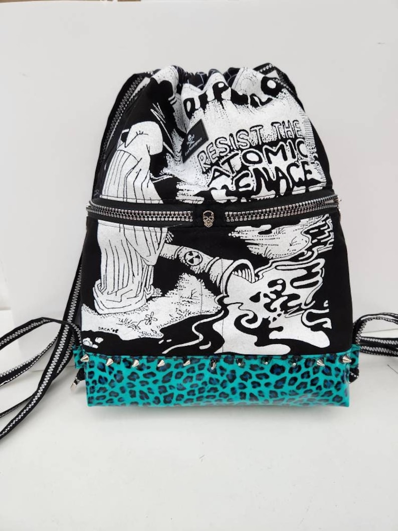 Oi Polloi Crust Punk Rock Drawstring Backpack - Etsy