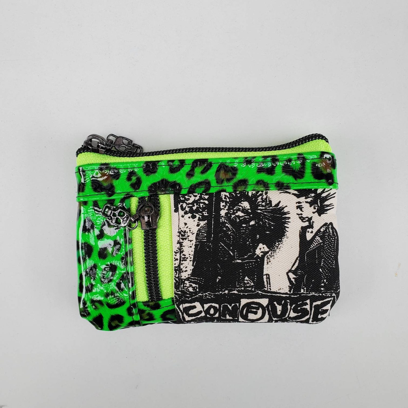 Punk Rock Leopard Print Wallet - Etsy