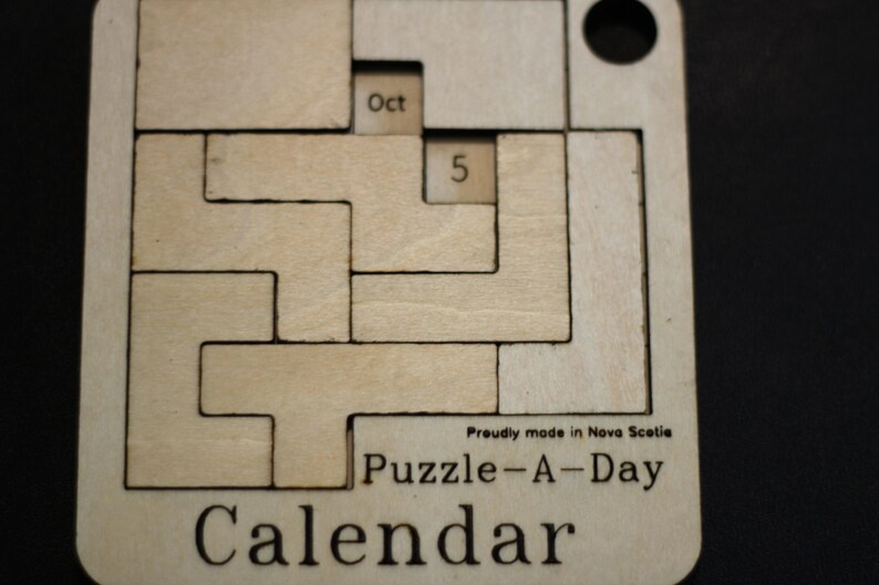 Innovative Wooden Calendar Puzzle for Daily Brain Exercise - Etsy