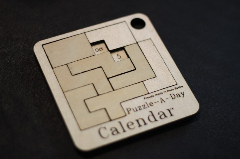 Innovative Wooden Calendar Puzzle for Daily Brain Exercise - Etsy