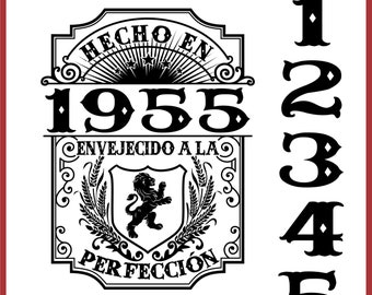 Archivo SVG y PDF "Envejecido a la perfección"