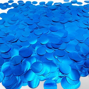 Blau Funkelnde Runde Punkt Konfetti Metallic Glitzer Folie Kreis Konfetti für Party Tisch Streuung Hochzeit Festival DIY Baby Shower Dekoration