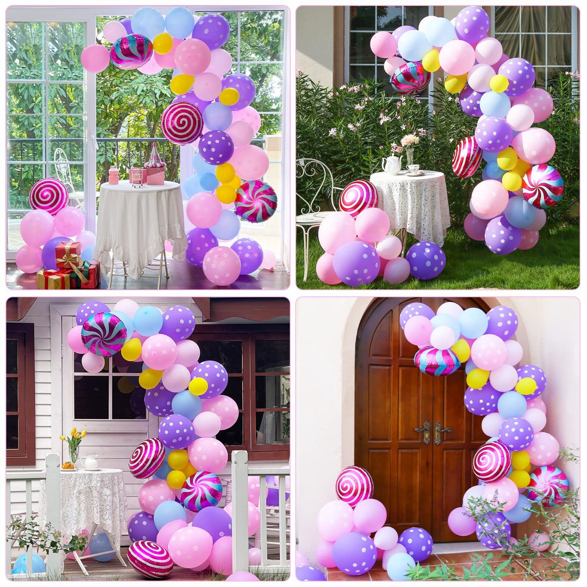 Balloon Garland Arch Kit Lollipop by AcentryParty