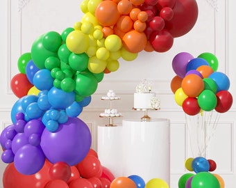 Regenbogen Ballon Girlande Bogen Kit Bunte Luftballons Girlande Geburtstag Partydekoration Geburtstag Babyparty Brauthochzeit Jahrestag Party