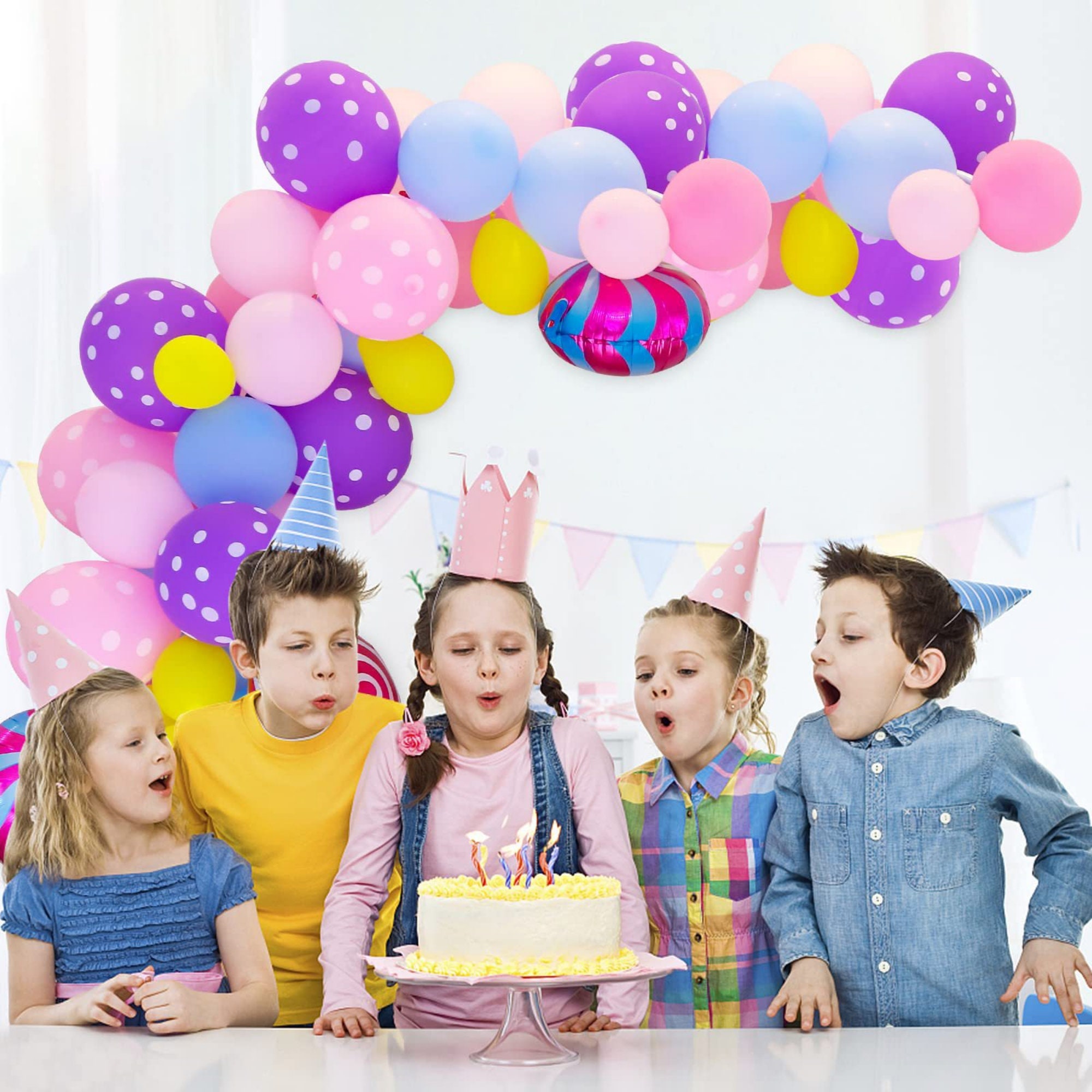 Balloon Garland Arch Kit Lollipop by AcentryParty