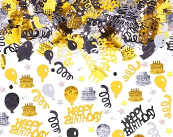 Happy Birthday Confetti Cake Sprinkle Metallic Foil Confetti Table Scatter Confetti Decor Birthday Party Baby Shower DIY Arts Crafting