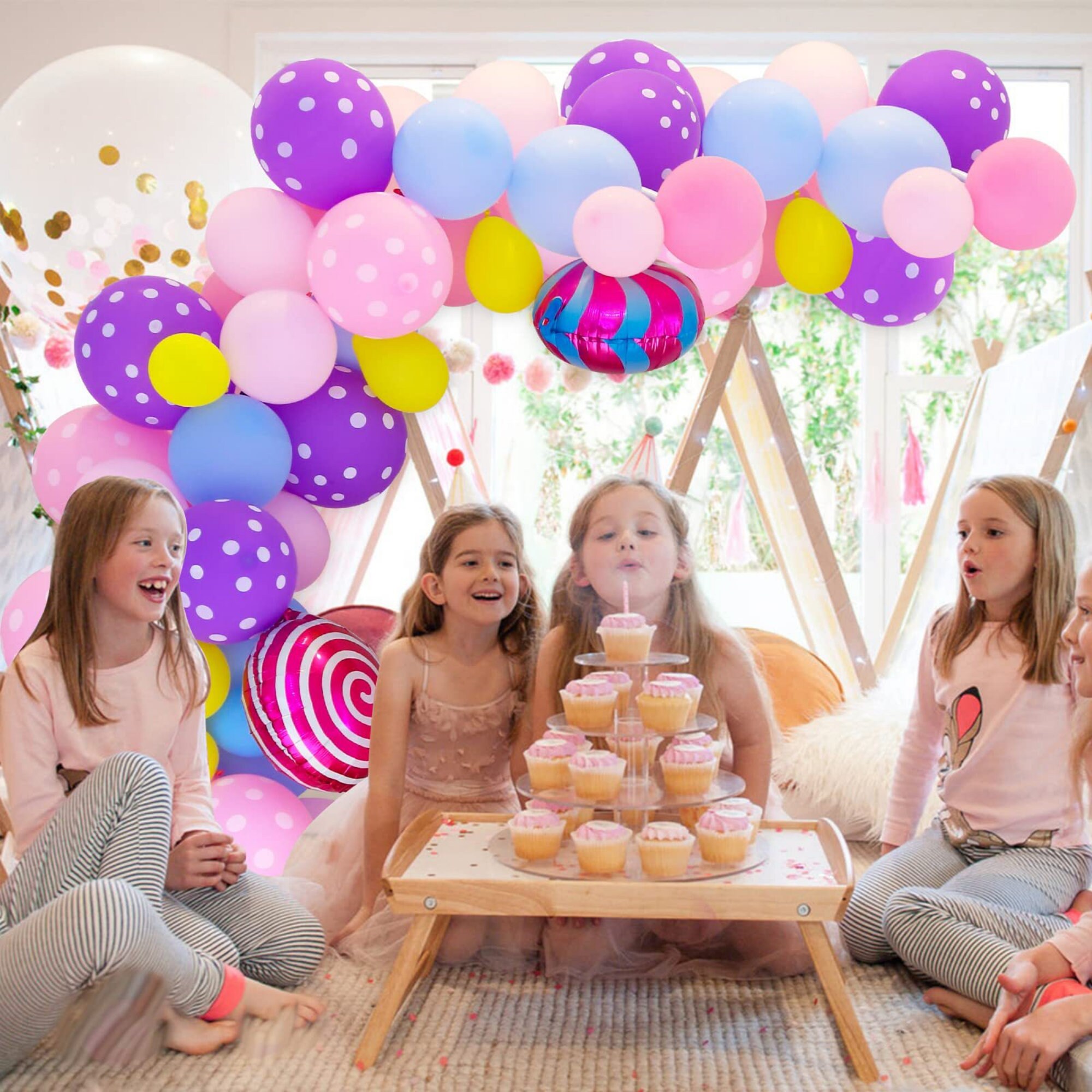 Balloon Garland Arch Kit Lollipop by AcentryParty