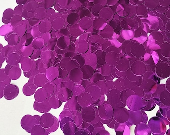 Purple Sparkling Round Dot Confetti Metallic Glitter Foil Circle Confetti Party Table Scatter Wedding Festival DIY Baby Shower Decoration
