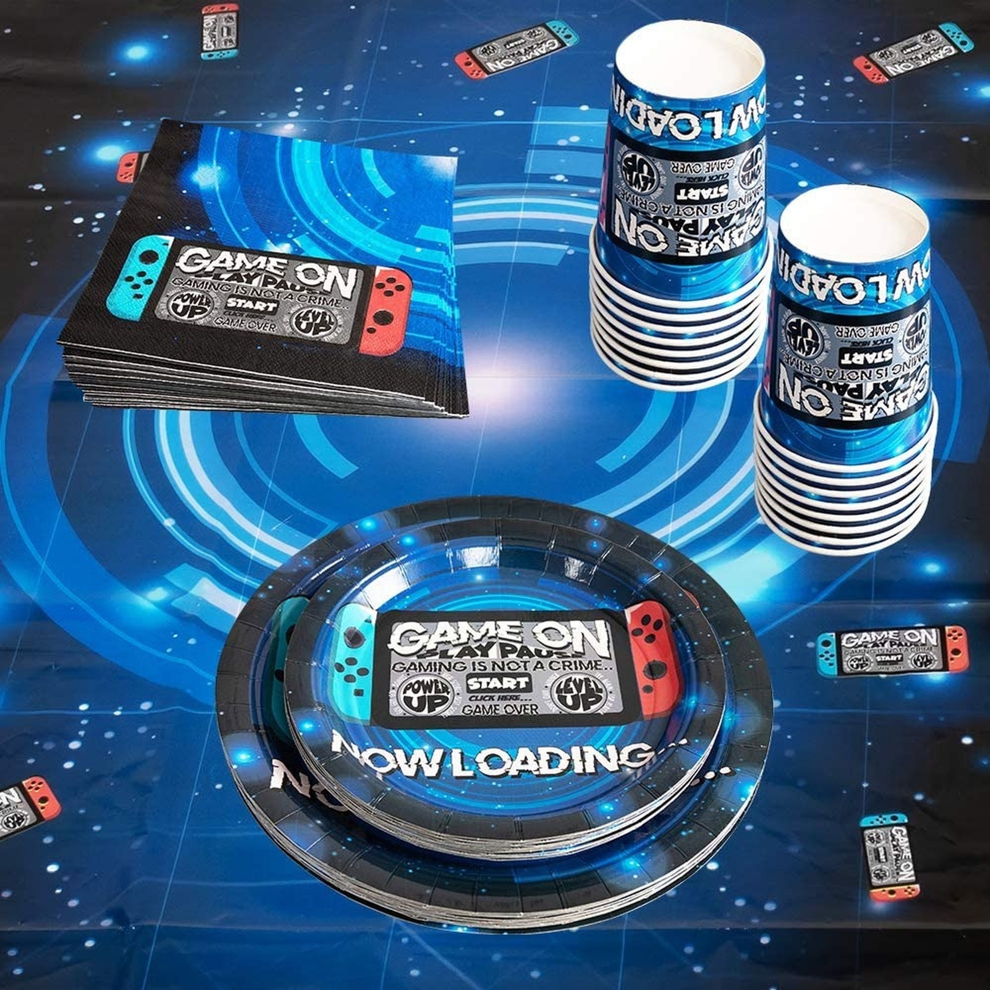 Video Game Party Supplies Birthday Supplies for Gamer Paper Etsy