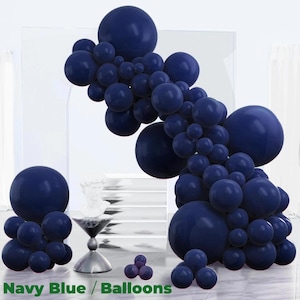 140 Stück marineblaue Latexballon Kit Girlande für Graduierung Halloween Neujahr Jahrestag Geburtstagsparty Dekor Geburtstag Babyparty
