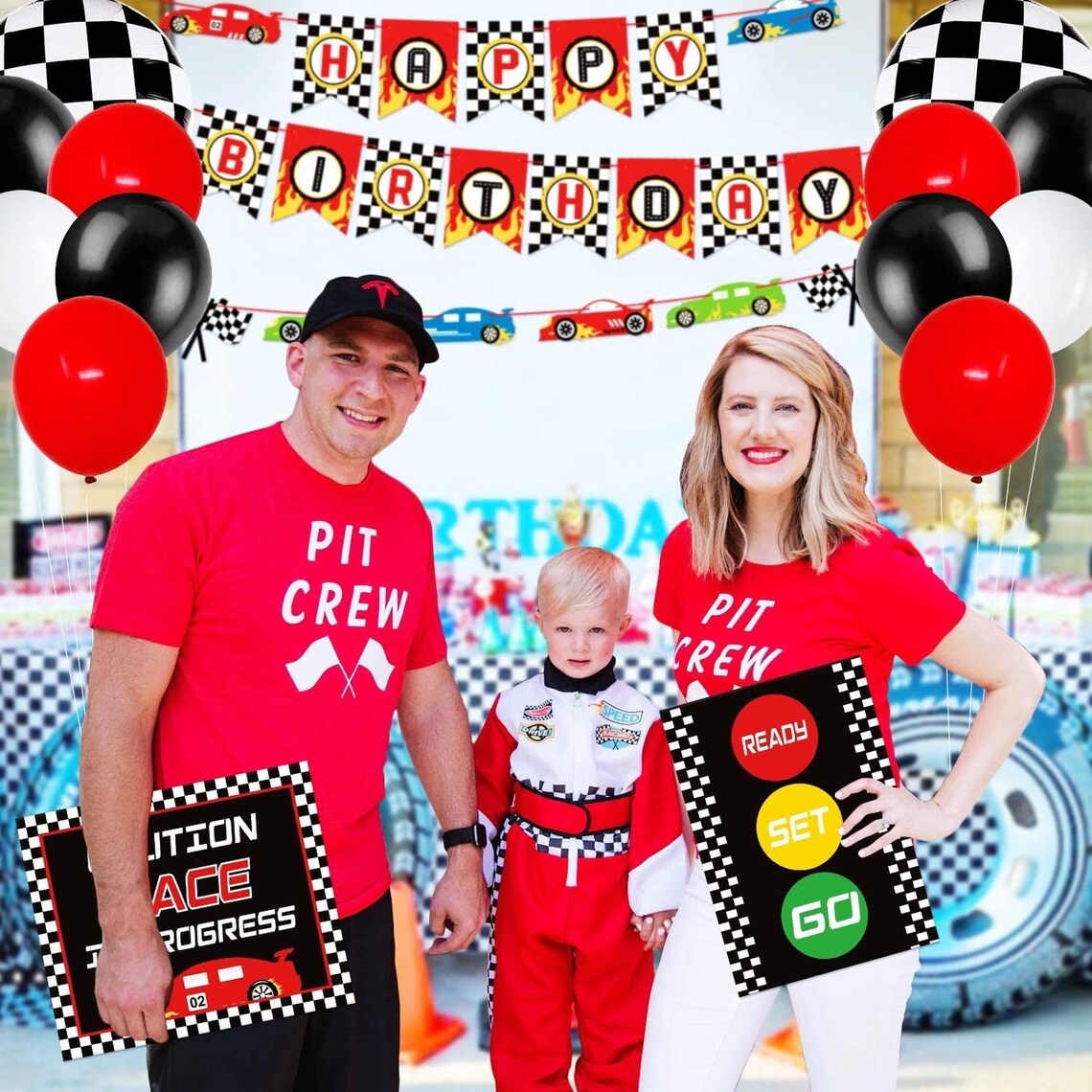 Race Car Birthday Party Decoration Set Race Car Party Signs Etsy