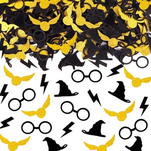 Wizard Table Confetti Glittering Wizard Party Paper Confetti Decoration Wizard Birthday Confetti for Wizard Theme Party Supplies Decorations