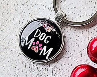I Love My Dog - Dog Mom Floral Keychain - Gifts for Dog Lovers - Mother's Day Dog Mom Charm