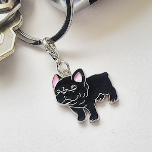 French Bulldog Charm - Gifts for Dog Lovers - Frenchie Charm for Keychains, Jewelry, Zippers - French Bulldog Gifts