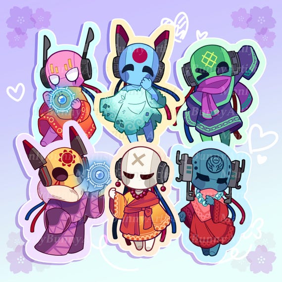 Rain World Inspired Vinyl Stickers — Iterators V2 - Etsy