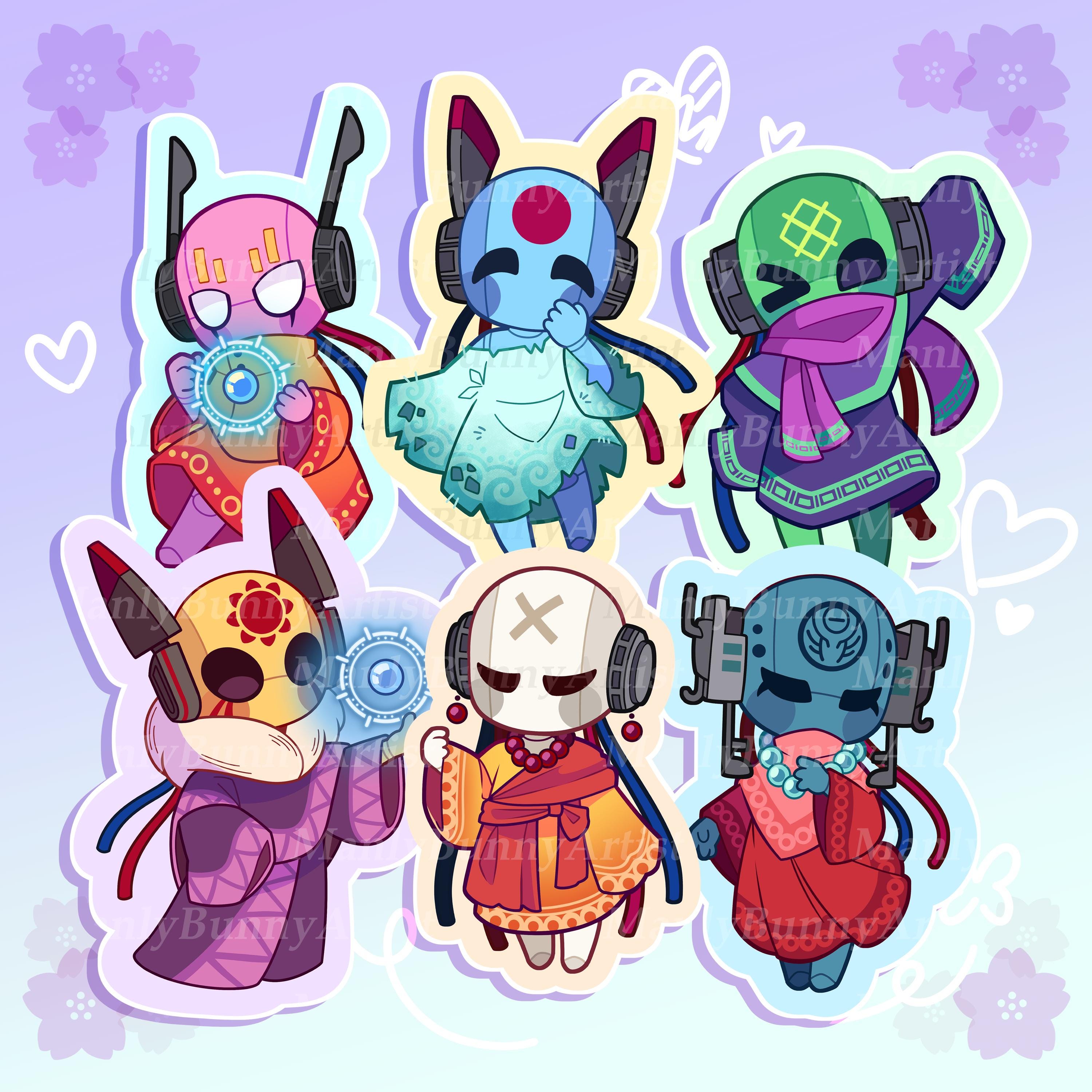 Rain World Inspired Vinyl Stickers — Iterators V2 - Etsy